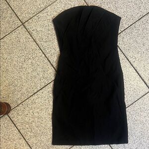 Chic Black Strapless Dress